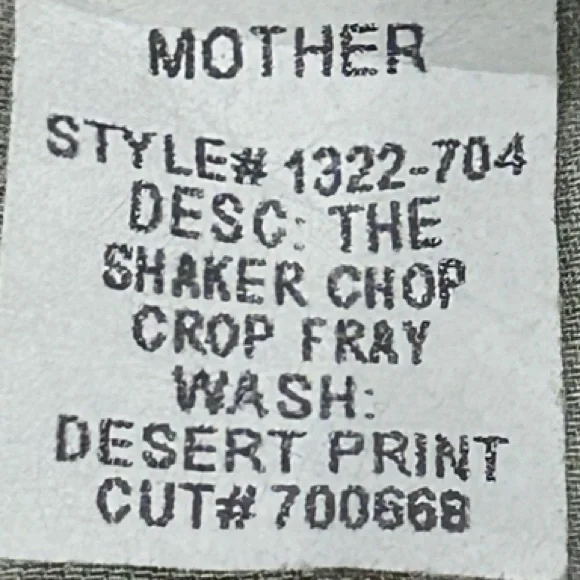 MOTHER The Shaker Chop Crop Fray Pants - Picture 9 of 12